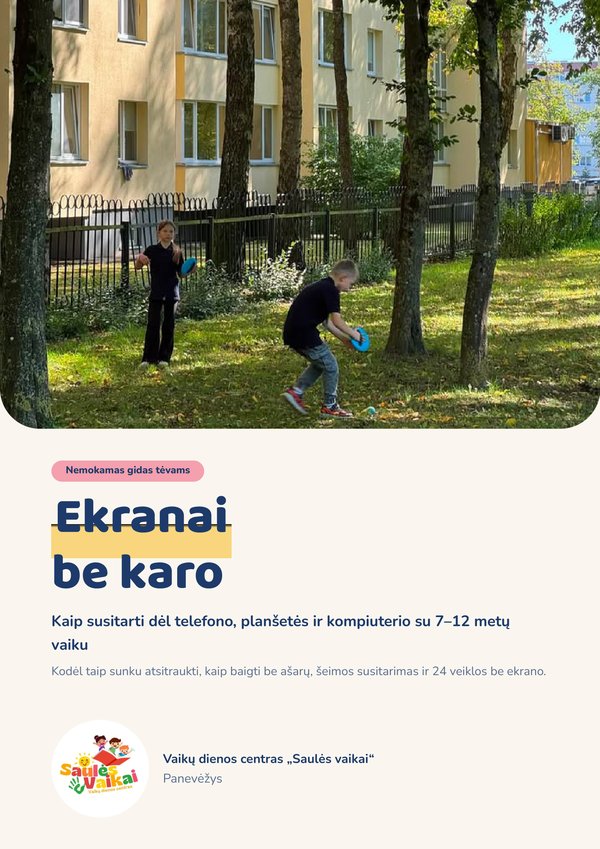 „Ekranai be karo“ viršelis