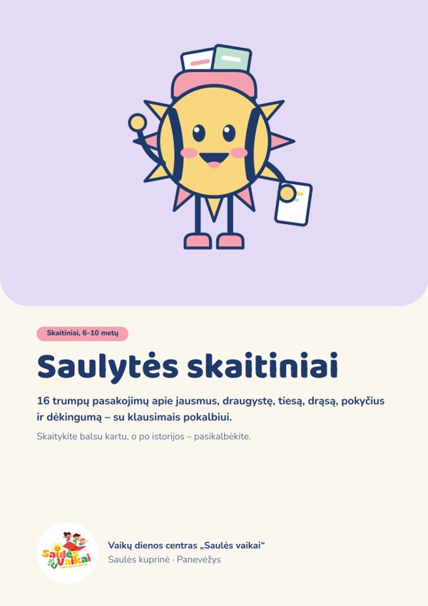 „Saulytės skaitiniai“ viršelis